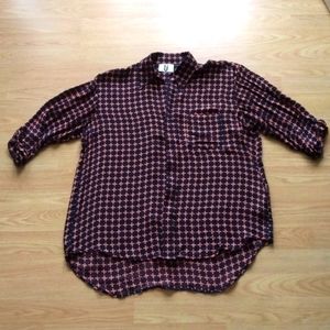 TOPSHOP Unique 100% Silk Blouse | Size 8